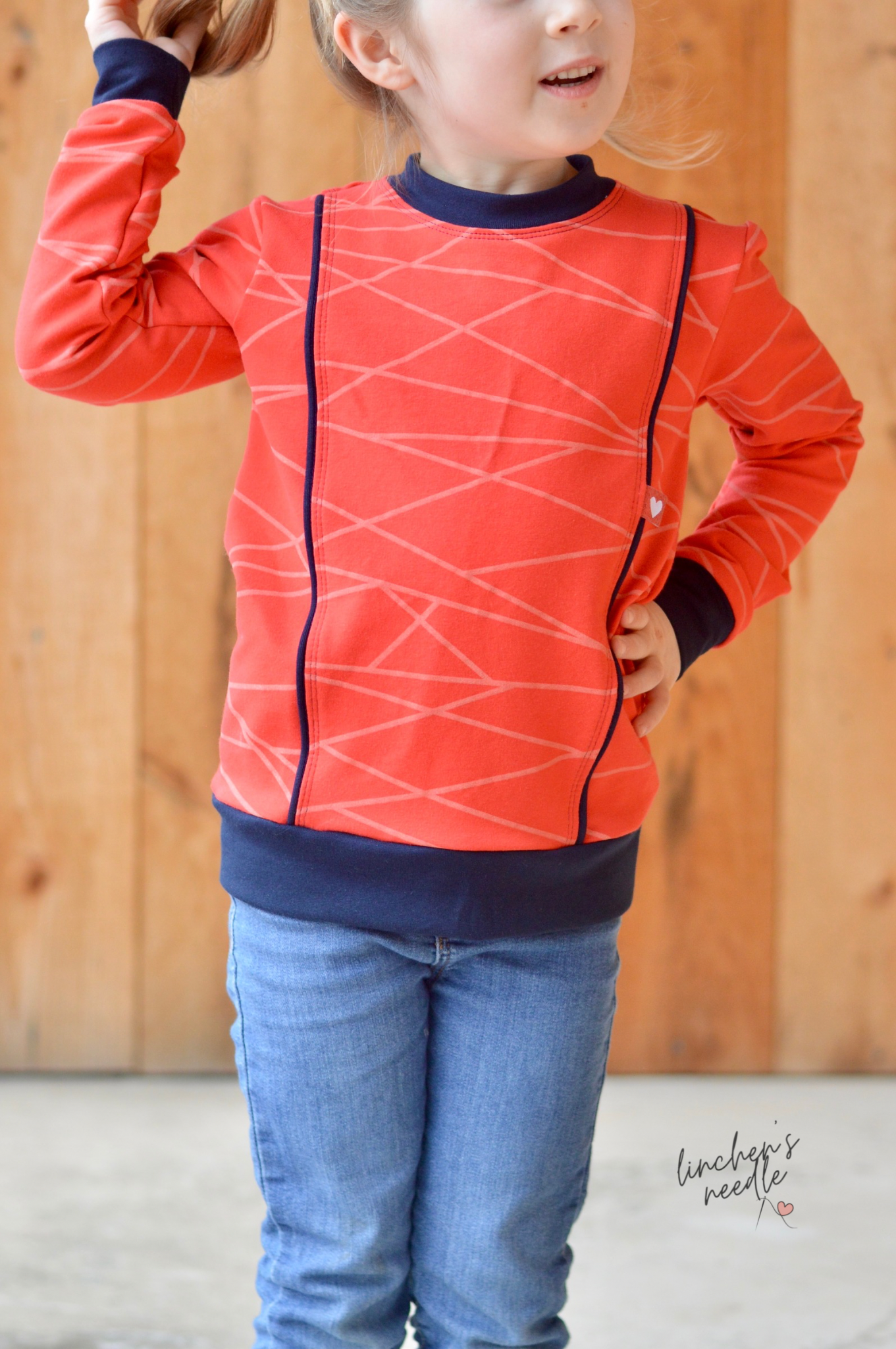 Cross Cut Zip Up