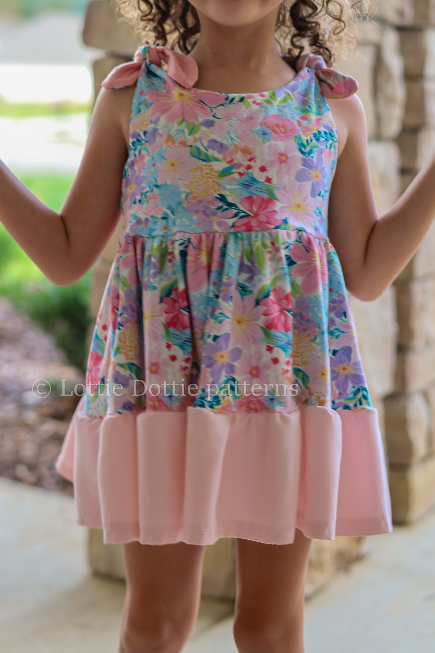 Peachy tiered top and tunic