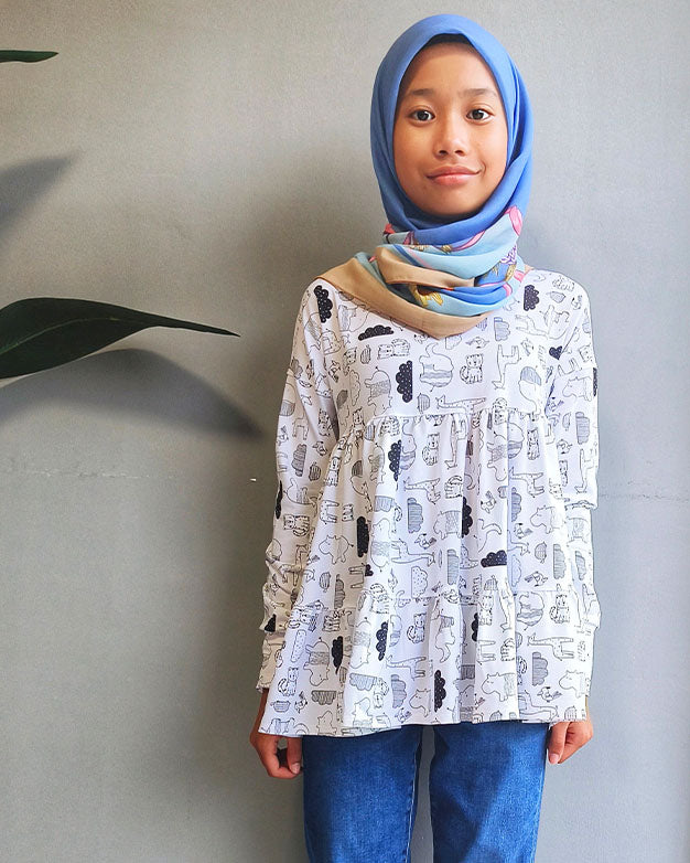 Peachy tiered top and tunic
