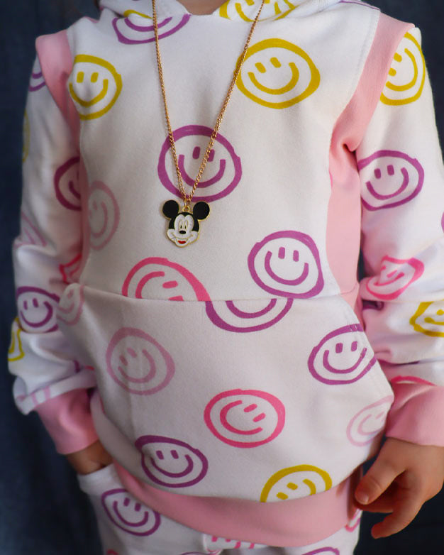 Cross Cut Zip Up