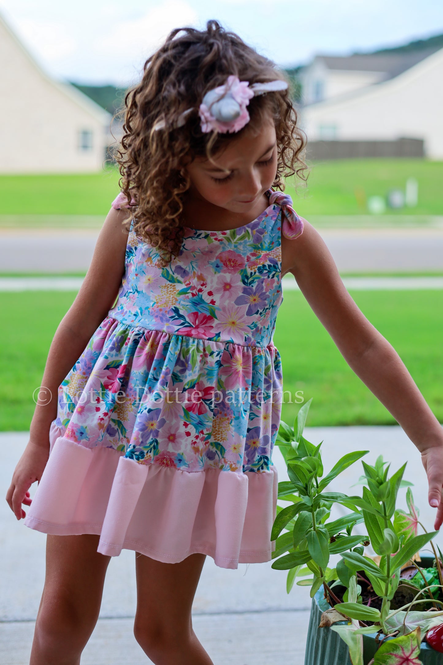 Peachy tiered top and tunic