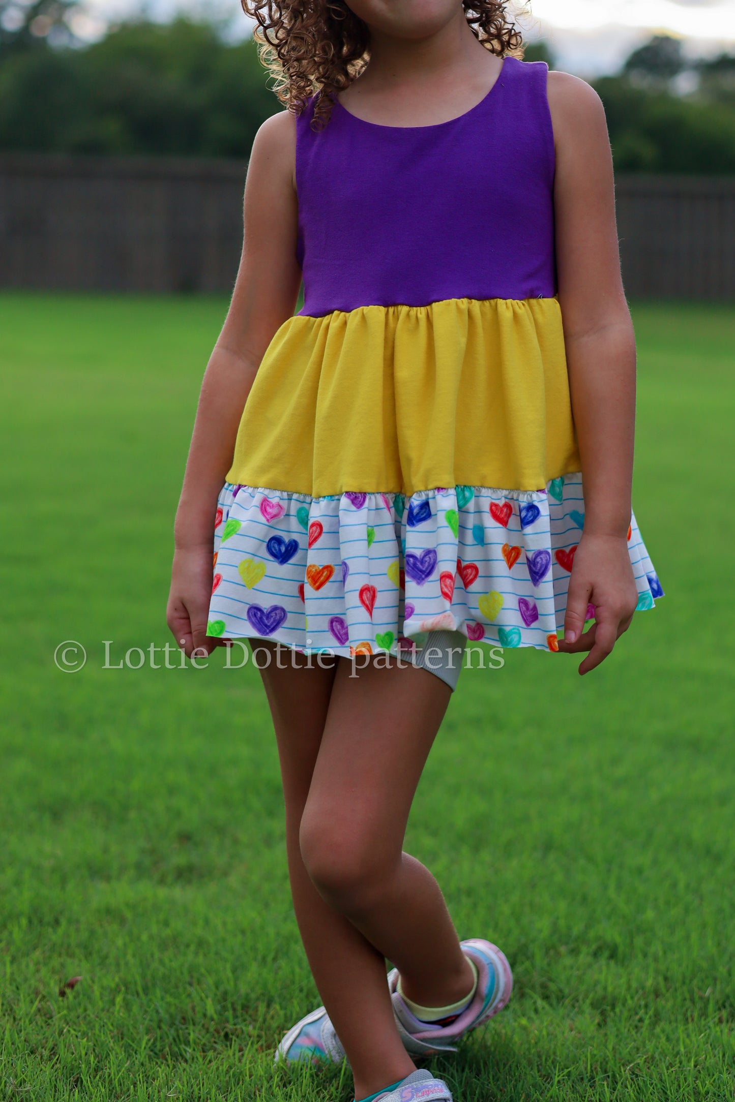 Peachy tiered top and tunic