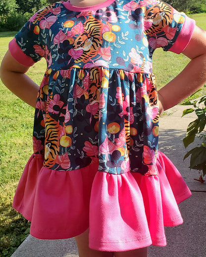 Peachy tiered top and tunic