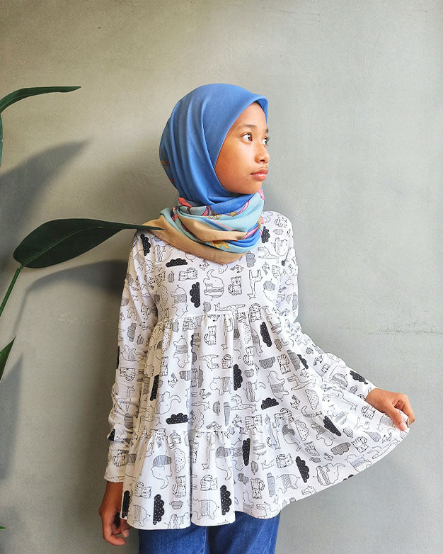 Peachy tiered top and tunic