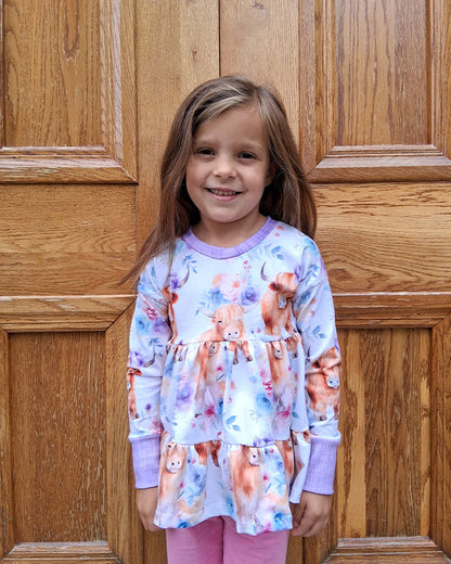 Peachy tiered top and tunic