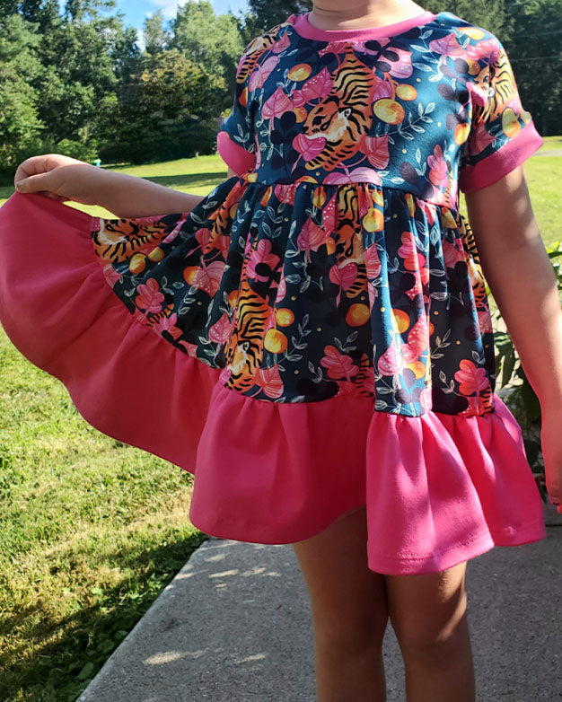 Peachy tiered top and tunic