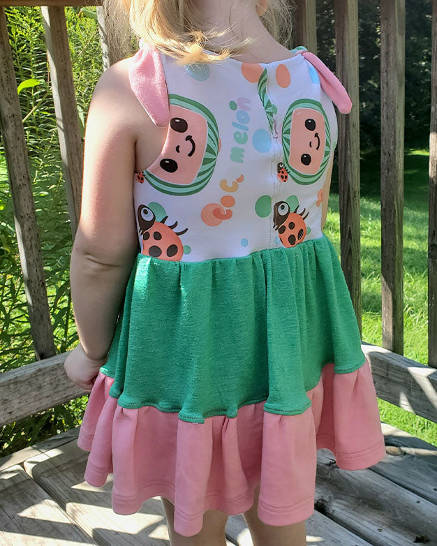 Peachy tiered top and tunic
