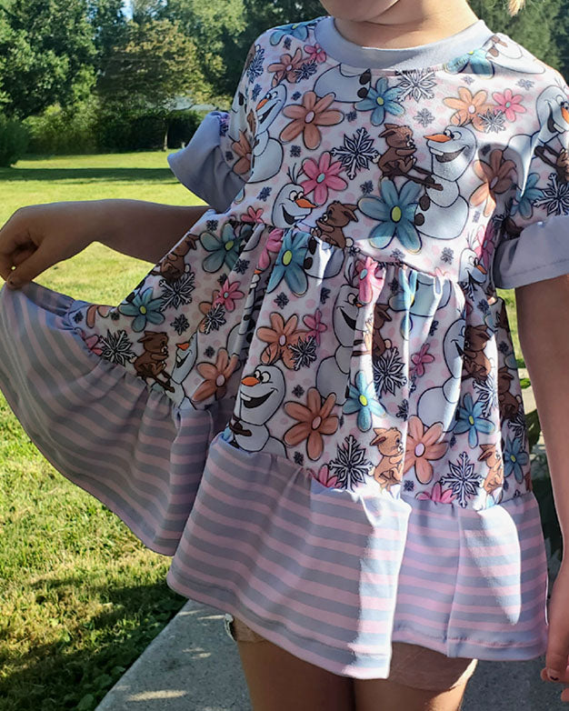 Peachy tiered top and tunic