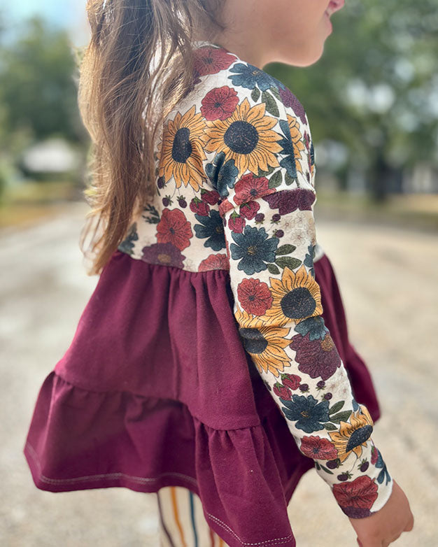 Peachy tiered top and tunic