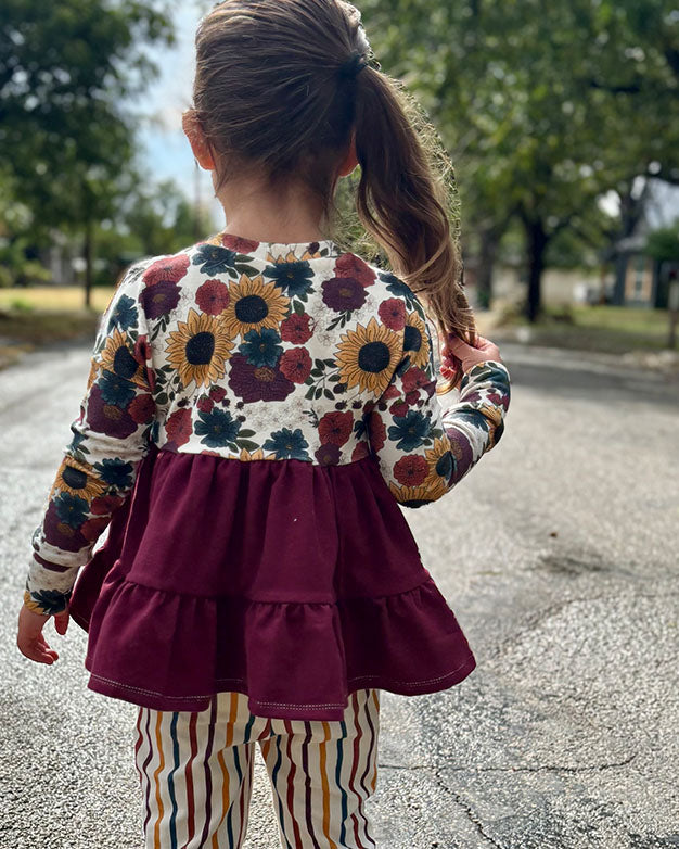 Peachy tiered top and tunic