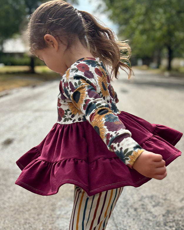 Peachy tiered top and tunic