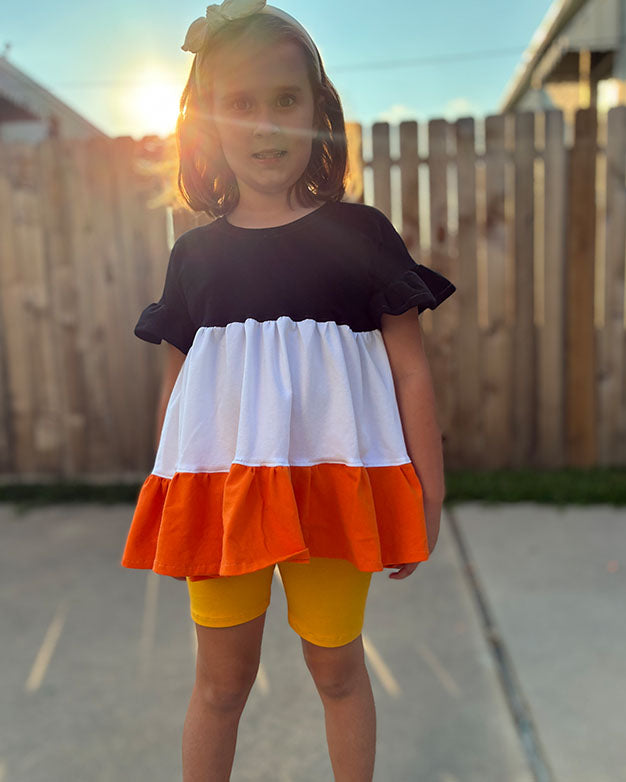 Peachy tiered top and tunic
