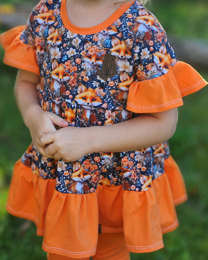 Peachy tiered top and tunic