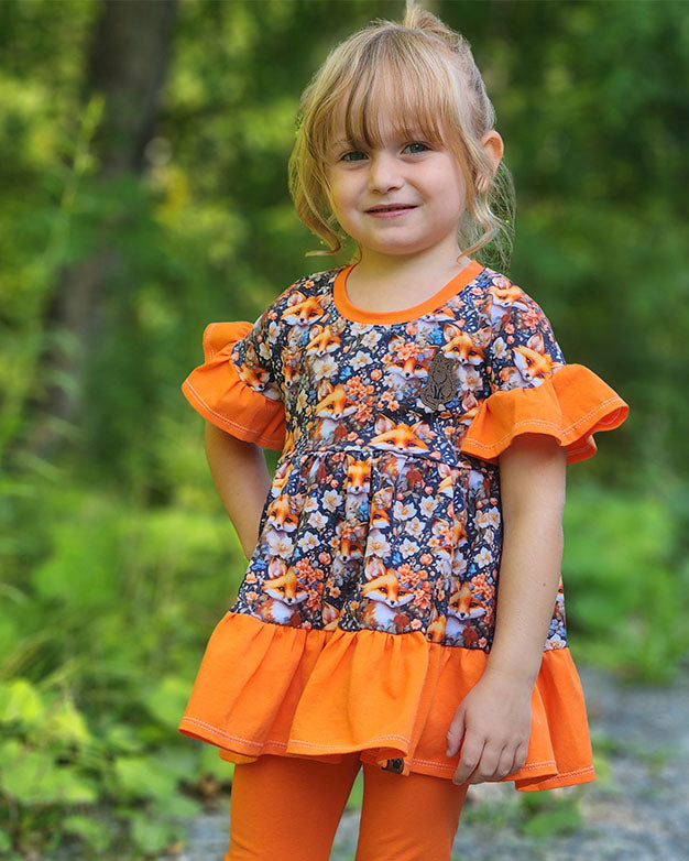 Peachy tiered top and tunic