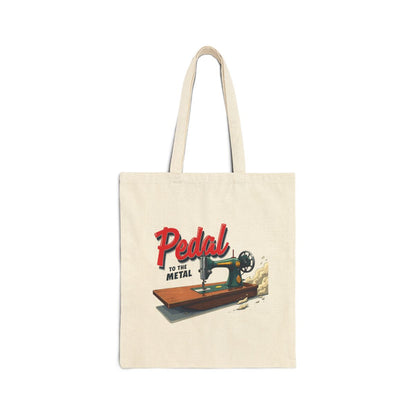 Canvas Tote Bag (16") - Pedal to the Metal