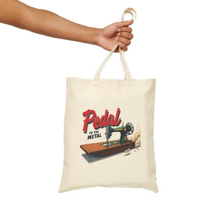 Canvas Tote Bag (16") - Pedal to the Metal